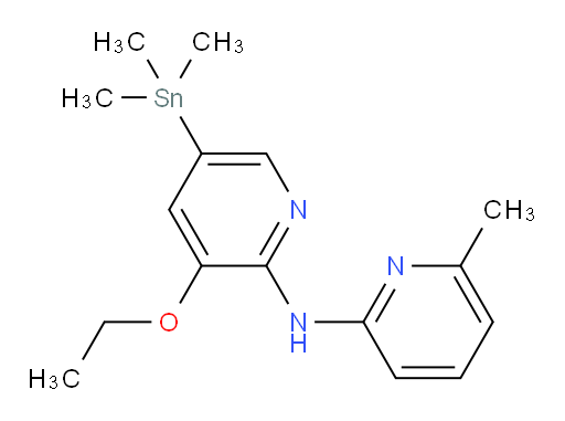 3-乙氧基-N-(6-甲基吡啶-2-基)-5-(三甲基锡基)吡啶-2-胺