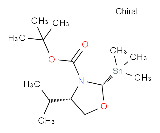 (2S,4S)-叔丁基 4-异丙基-2-(三甲基锡基)噁唑烷-3-甲酸酯