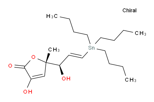 (S)-3-羟基-5-((R,E)-1-羟基-3-(三丁基锡基)烯丙基)-5-甲基呋喃-2(5H)-酮