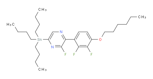 2-(2,3-二氟-4-(己氧基)苯基)-3-氟-5-(三丁基锡基)吡嗪