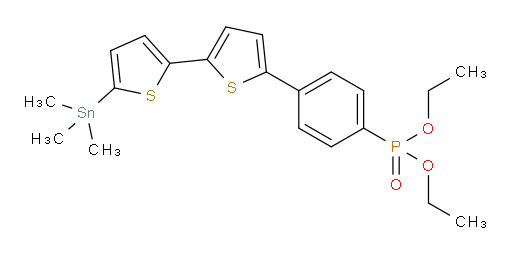 二乙基 (4-(5'-(三甲基锡基)-[2,2'-联噻吩]-5-基)苯基)磷酸酯
