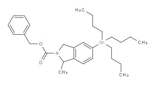 苄基 1-甲基-5-(三丁基锡基)异吲哚啉-2-甲酸酯