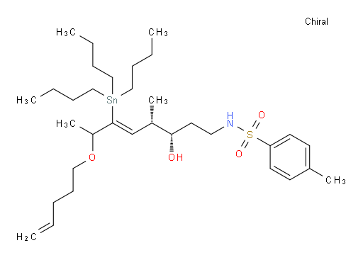 N-((3S,4S,Z)-3-羟基-4-甲基-7-(戊-4-烯-1-氧基)-6-(三丁基锡基)辛-5-烯-1-基)-4-甲基苯磺酰胺