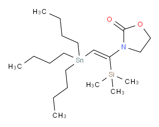 (Z)-3-(2-(三丁基锡基)-1-(三甲基硅基)乙烯基)噁唑烷-2-酮