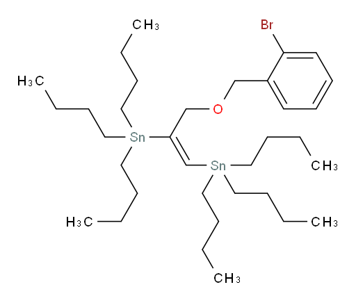(E)-(3-((2-溴苄氧基))丙-1-烯-1,2-二基)双(三丁基锡烷)