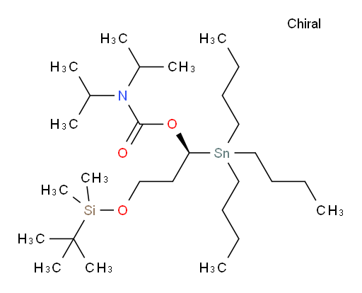 (S)-3-((叔丁基二甲基sil氧基))-1-(三丁基锡基)丙基 二异丙基氨基甲酸酯