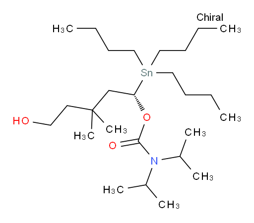 (S)-5-羟基-3,3-二甲基-1-(三丁基锡基)戊基 二异丙基氨基甲酸酯