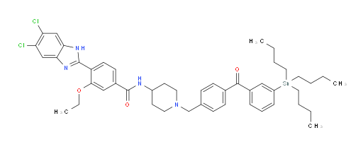 4-(5,6-二氯-1H-苯并[d]咪唑-2-基)-3-乙氧基-N-(1-(4-(3-(三丁基锡基)苯甲酰基)苄基)哌啶-4-基)苯甲酰胺