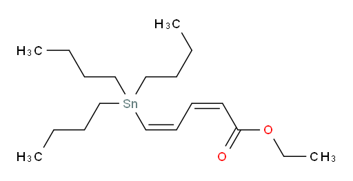 (2Z,4Z)-乙基 5-(三丁基锡基)戊-2,4-二烯酸酯