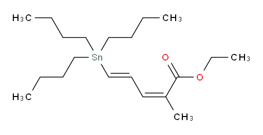 (2Z,4E)-乙基 2-甲基-5-(三丁基锡基)戊-2,4-二烯酸酯