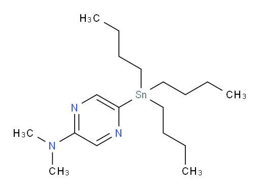 N,N-二甲基-5-(三丁基锡基)吡嗪-2-胺