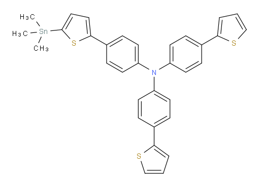 4-(噻吩-2-基)-N-(4-(噻吩-2-基)苯基)-N-(4-(5-(三甲基锡基)噻吩-2-基)苯基)苯胺