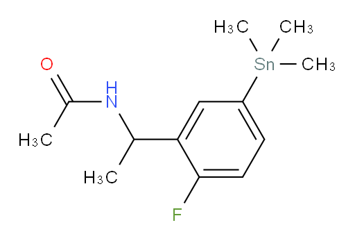 N-(1-(2-氟-5-(三甲基锡基)苯基)乙基)乙酰胺