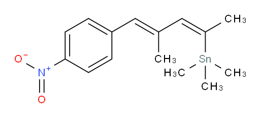三甲基((2Z,4E)-4-甲基-5-(4-硝基苯基)戊-2,4-二烯-2-基)锡烷