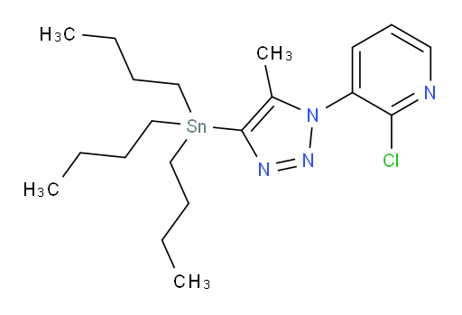 2-氯-3-(5-甲基-4-(三丁基锡基)-1H-1,2,3-三氮唑-1-基)吡啶