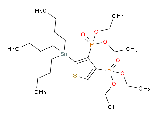 四乙基 (2-(三丁基锡基)噻吩-3,4-二基)双(磷酸酯)
