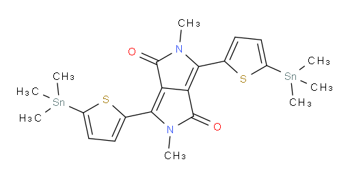 2,5-dimethyl-3,6-bis(5-(trimethylstannyl)thiophen-2-yl)pyrrolo[3,4-c]pyrrole-1,4(2H,5H)-dione