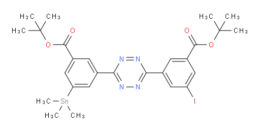 tert-butyl 3-(6-(3-(tert-butoxycarbonyl)-5-(trimethylstannyl)phenyl)-1,2,4,5-tetrazin-3-yl)-5-iodobenzoate