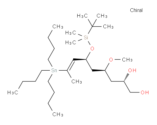 (2S,4S,6S,E)-6-((tert-butyldimethylsilyl)oxy)-4-methoxy-8-(tributylstannyl)non-7-ene-1,2-diol