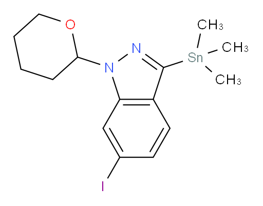 6-iodo-1-(tetrahydro-2H-pyran-2-yl)-3-(trimethylstannyl)-1H-indazole