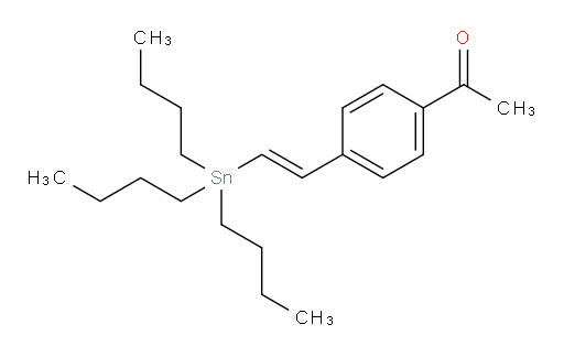(E)-1-(4-(2-(tributylstannyl)vinyl)phenyl)ethanone