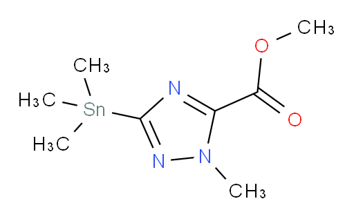 methyl 1-methyl-3-(trimethylstannyl)-1H-1,2,4-triazole-5-carboxylate