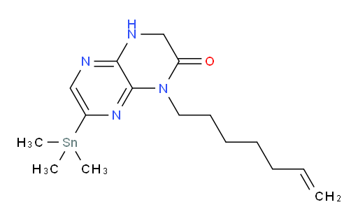 1-(hept-6-en-1-yl)-7-(trimethylstannyl)-3,4-dihydropyrazino[2,3-b]pyrazin-2(1H)-one