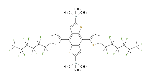 (4,8-双(5-(全氟己基)噻吩-2-基)苯并[1,2-b:4,5-b']二噻吩-2,6-二基)双(三甲基锡烷)
