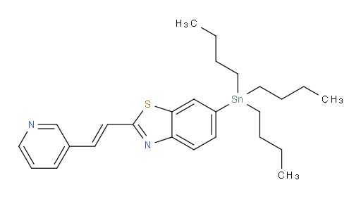 (E)-2-(2-(吡啶-3-基)乙烯基)-6-(三丁基锡基)苯并[d]噻唑
