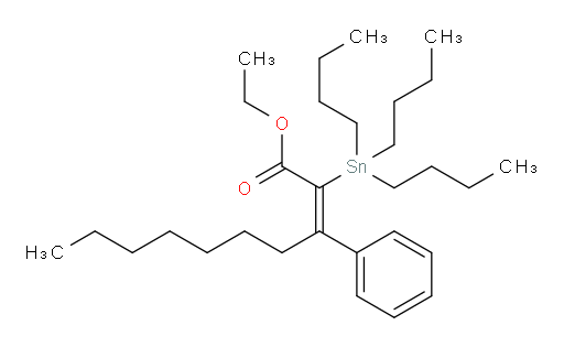 (Z)-乙基 3-苯基-2-(三丁基锡基)癸-2-烯酸酯