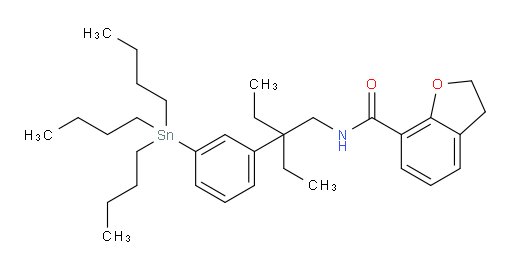 N-(2-乙基-2-(3-(三丁基锡基)苯基)丁基)-2,3-二氢苯并呋喃-7-甲酰胺