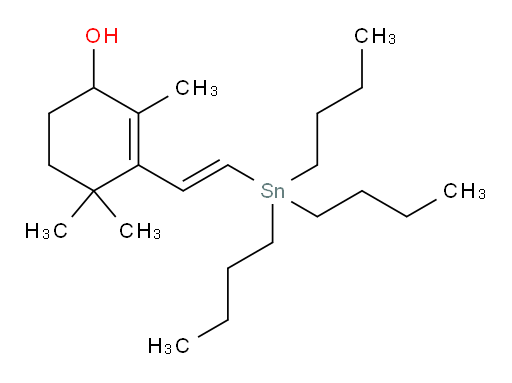 (E)-2,4,4-三甲基-3-(2-(三丁基锡基)乙烯基)环己-2-烯醇