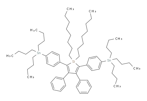 1,1-二辛基-3,4-二苯基-2,5-双(4-(三丁基锡基)苯基)-1H-硅杂环戊烯