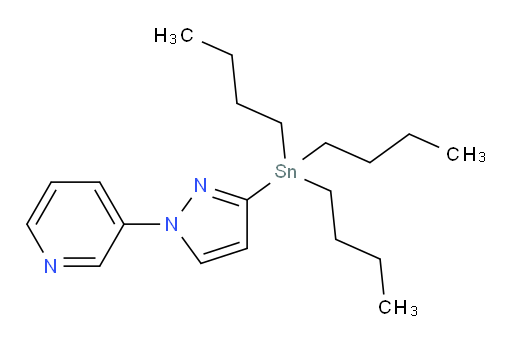 3-(3-(三丁基锡基)-1H-吡唑-1-基)吡啶