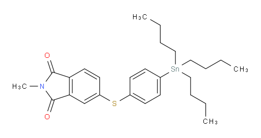 2-甲基-5-((4-(三丁基锡基)苯基)硫基)异吲哚啉-1,3-二酮