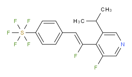 (Z)-4-(2-fluoro-2-(3-fluoro-5-isopropylpyridin-4-yl)vinyl)(pentafluoromercapto)benzene