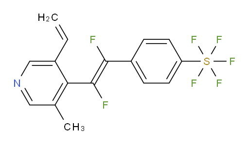 (E)-4-(1,2-difluoro-2-(3-methyl-5-vinylpyridin-4-yl)vinyl)(pentafluoromercapto)benzene