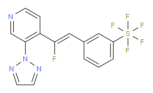 (Z)-3-(2-(3-(2H-1,2,3-triazol-2-yl)pyridin-4-yl)-2-fluorovinyl)(pentafluoromercapto)benzene