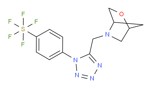 [4-[5-[(1S,4S)-2-oxa-5-azabicyclo[2.2.1]hept-5-ylmethyl]-1H-tetrazol-1-yl]phenyl]sulfur pentafluoride