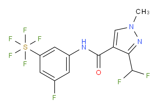 [3-[[[3-(Difluoromethyl)-1-methyl-1H-pyrazol-4-yl]carbonyl]amino]-5-fluorophenyl]sulfur pentafluoride