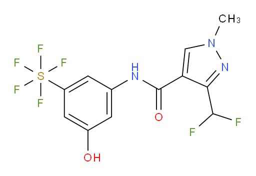 [3-[[[3-(difluoromethyl)-1-methyl-1H-pyrazol-4-yl]carbonyl]amino]-5-hydroxyphenyl]sulfur pentafluoride