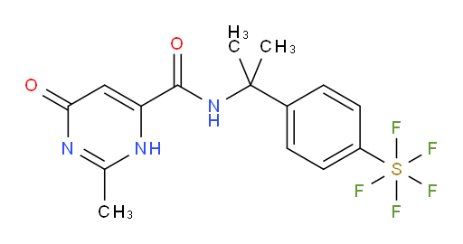 [4-[1-[[(1,6-Dihydro-2-methyl-6-oxo-4-pyrimidinyl)carbonyl]amino]-1-methylethyl]phenyl]sulfur pentafluoride