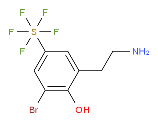 [3-(2-Aminoethyl)-5-bromo-4-hydroxyphenyl]sulfur pentafluoride