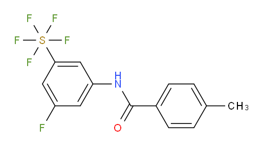 [3-fluoro-5-[(4-methylbenzoyl)amino]phenyl]sulfur pentafluoride