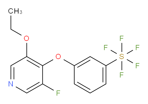 3-((3-ethoxy-5-fluoropyridin-4-yl)oxy)(pentafluoromercapto)benzene