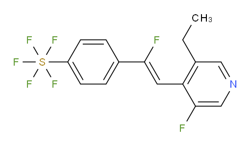 (Z)-4-(2-(3-ethyl-5-fluoropyridin-4-yl)-1-fluorovinyl)(pentafluoromercapto)benzene