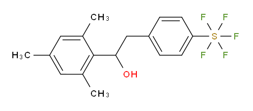 2-(4-(pentafluoromercapto)phenyl)-1-mesitylethanol