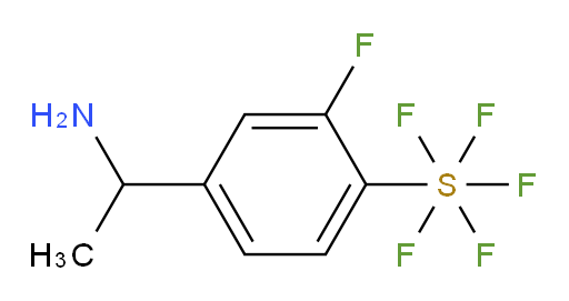 [4-(1-Aminoethyl)-2-fluorophenyl]sulfur pentafluoride