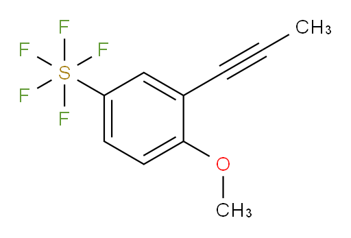 [4-methoxy-3-(1-propyn-1-yl)phenyl]sulfur pentafluoride