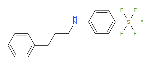 4-((3-phenylpropyl)amino)(pentafluoromercapto)benzene